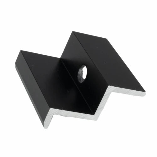 Ändklämma solpanel H40mm aluminium