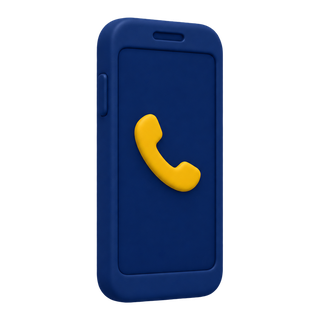Illustration av en mobiltelefon som ringer