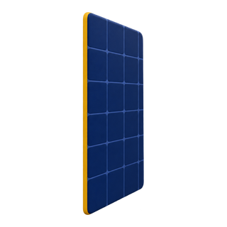 Tunn solpanel från sidan