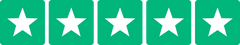 Fem stjärnor på Trustpilot