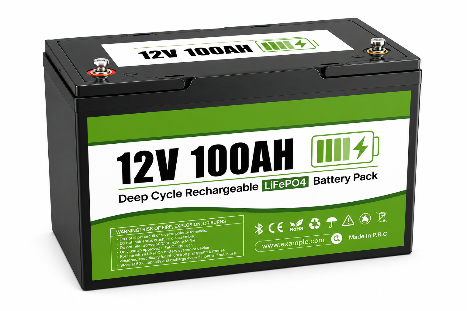 LifePo4 100Ah batteri BT - Bild 4