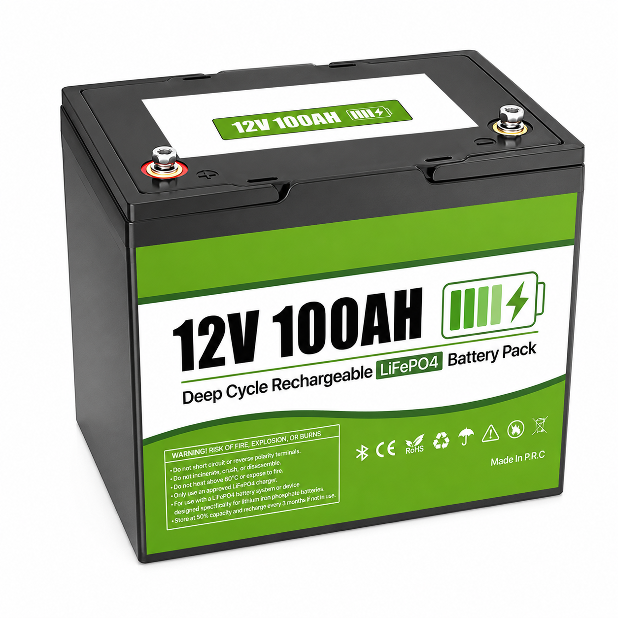 LifePo4 100Ah batteri BT - Bild 3