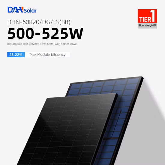 DAH Solar 500W helsvart solpanel (helpall 36 stycken) - Bild 2