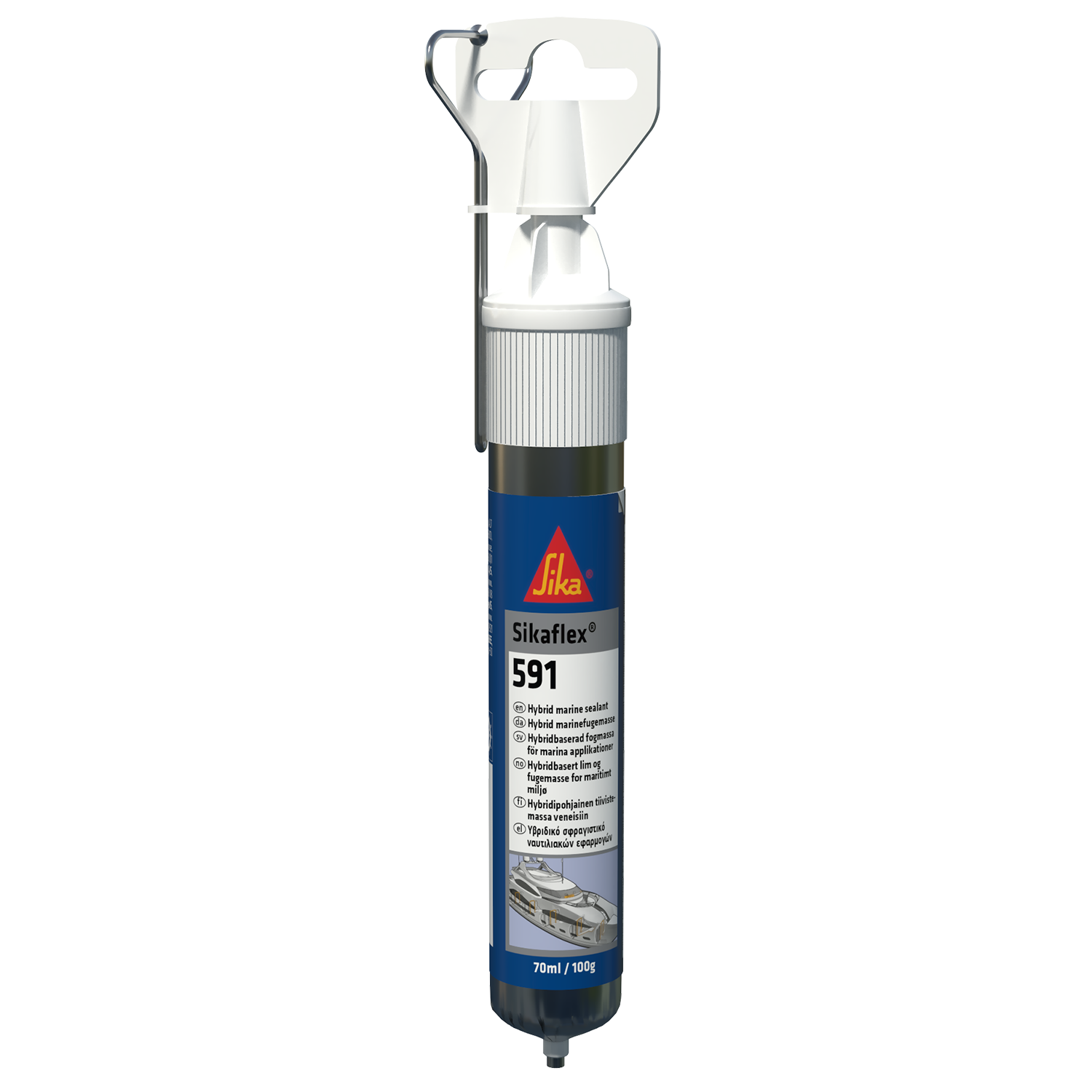 Sikaflex 591 70 ml vitt montagelim