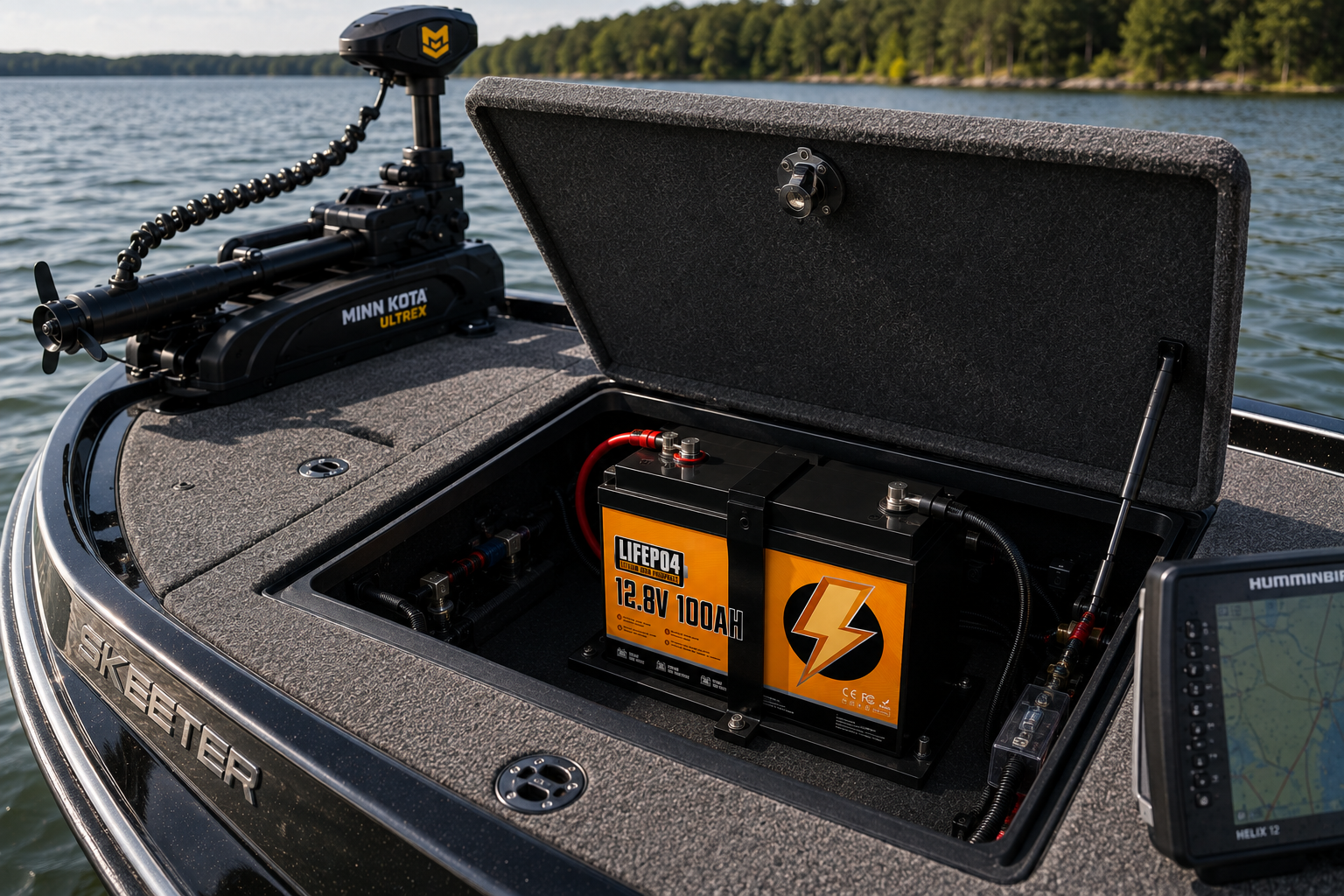 LifePo4 300Ah batteri utan BT