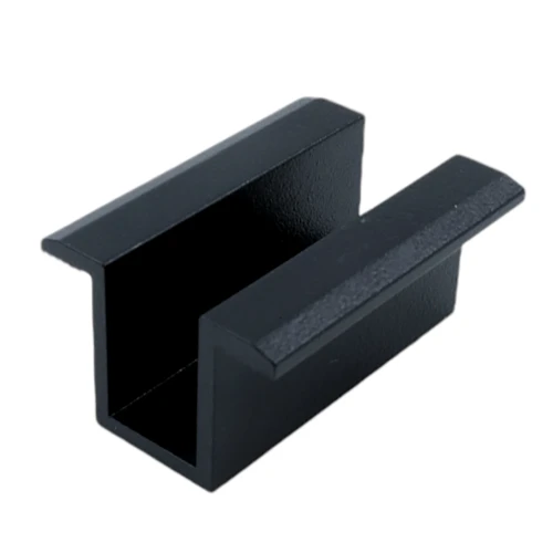 Mellanklämma för solpanel svart luminum 30mm
