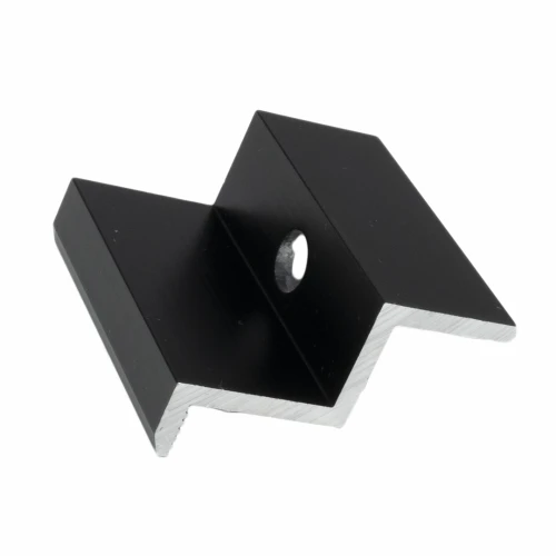 Ändklämma solpanel H40mm aluminium